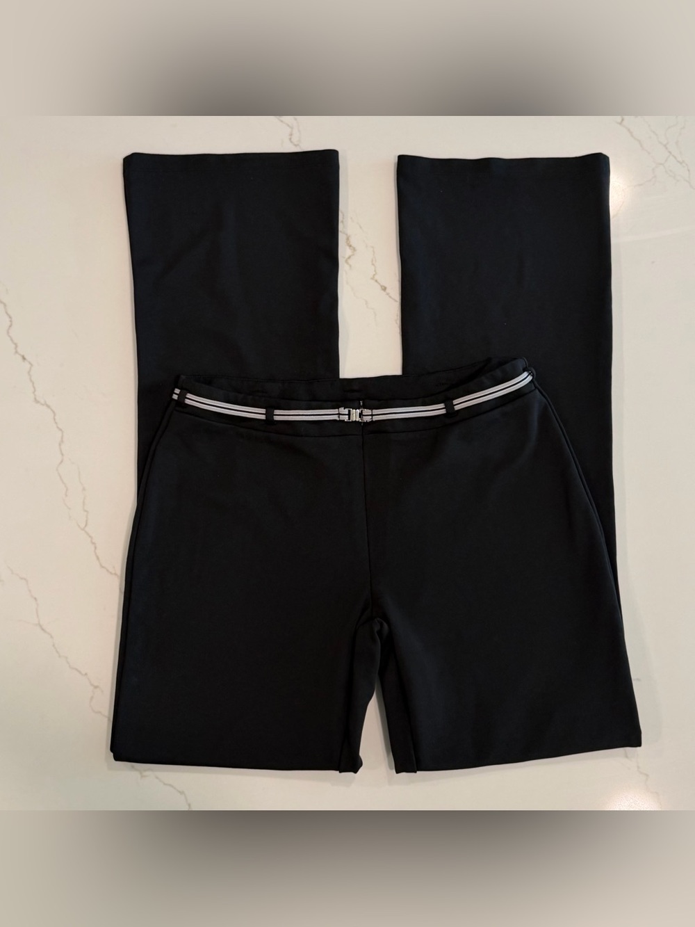 Express Black Pants withstriped belt